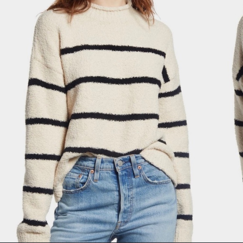 Thread & Supply Rollneck striped sweater small